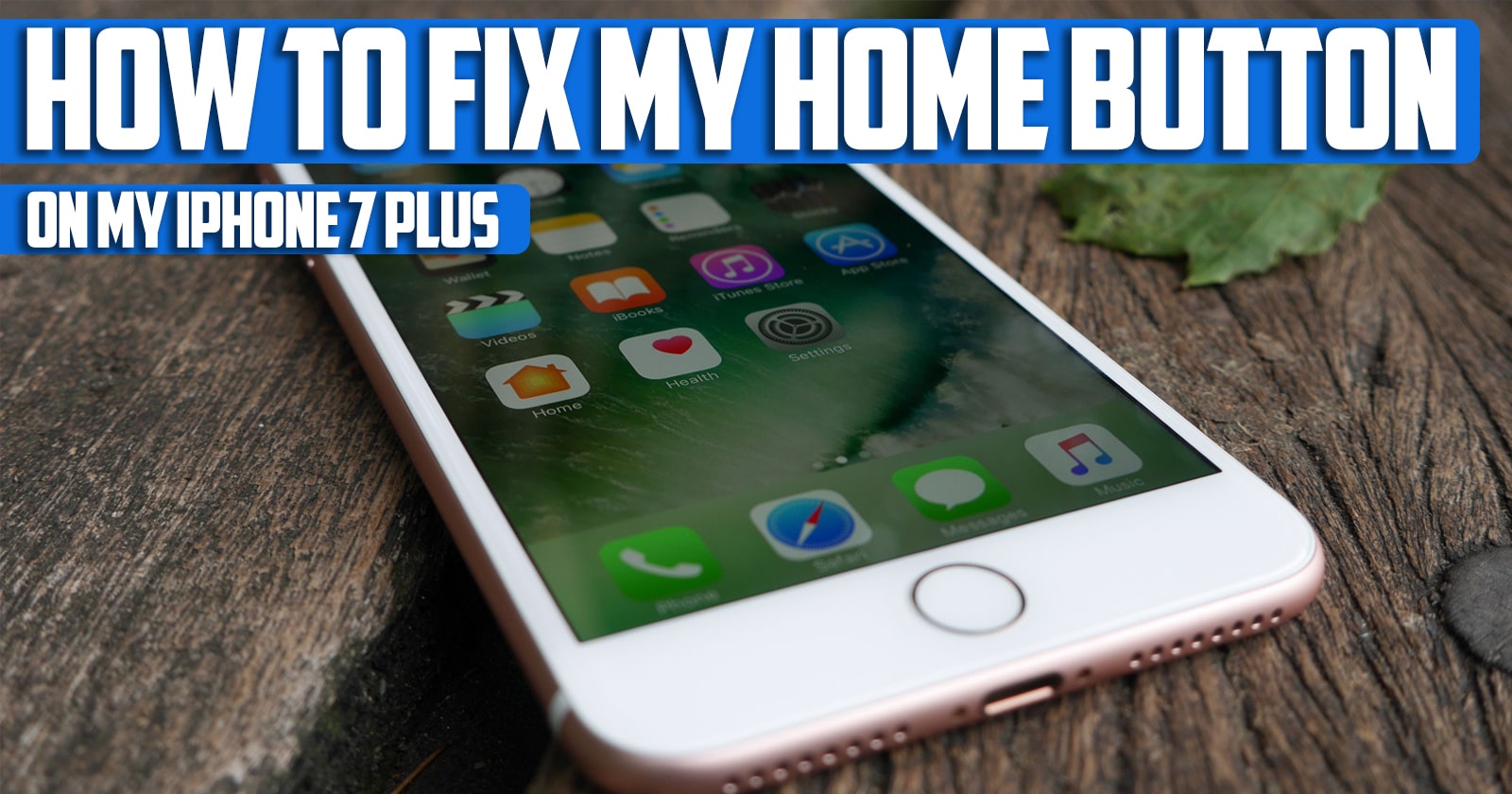 How to Fix My Home Button on My iPhone 7 Plus