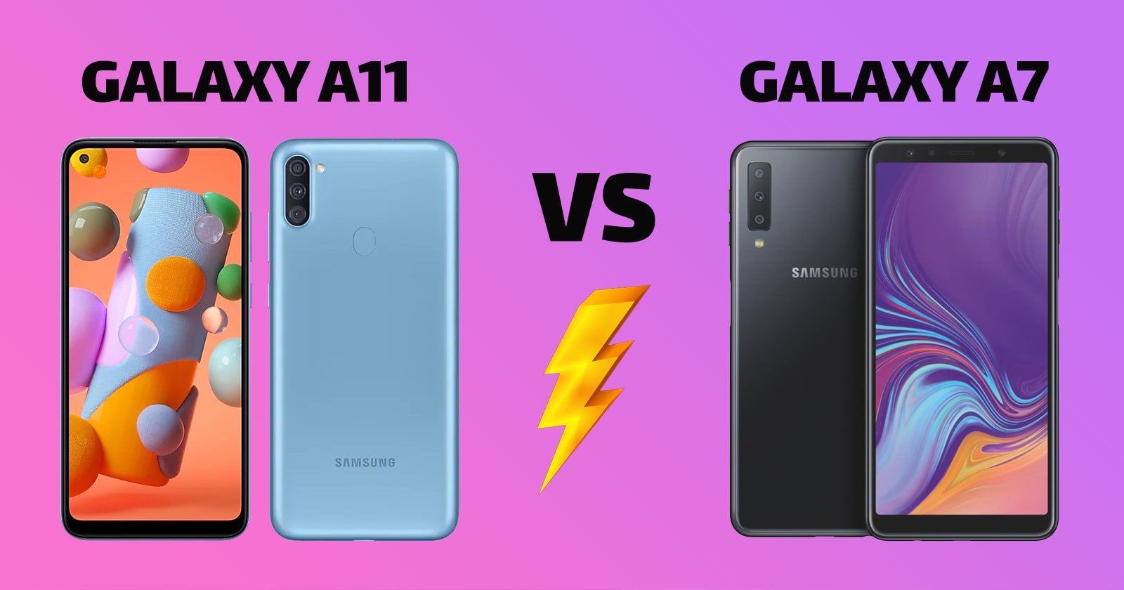 What Is the Difference Between Samsung Galaxy A11 and A7