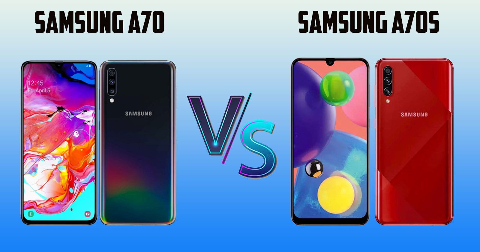 What Is the Difference Between Samsung A70 and A70s
