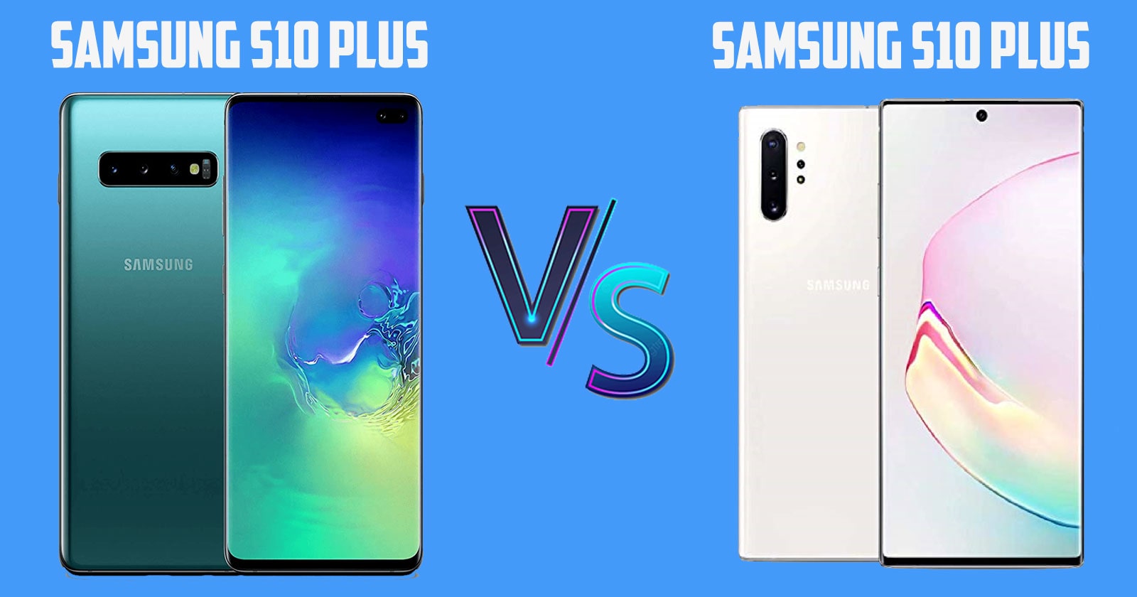 What is the difference between samsung s10 plus and note 10 plus?