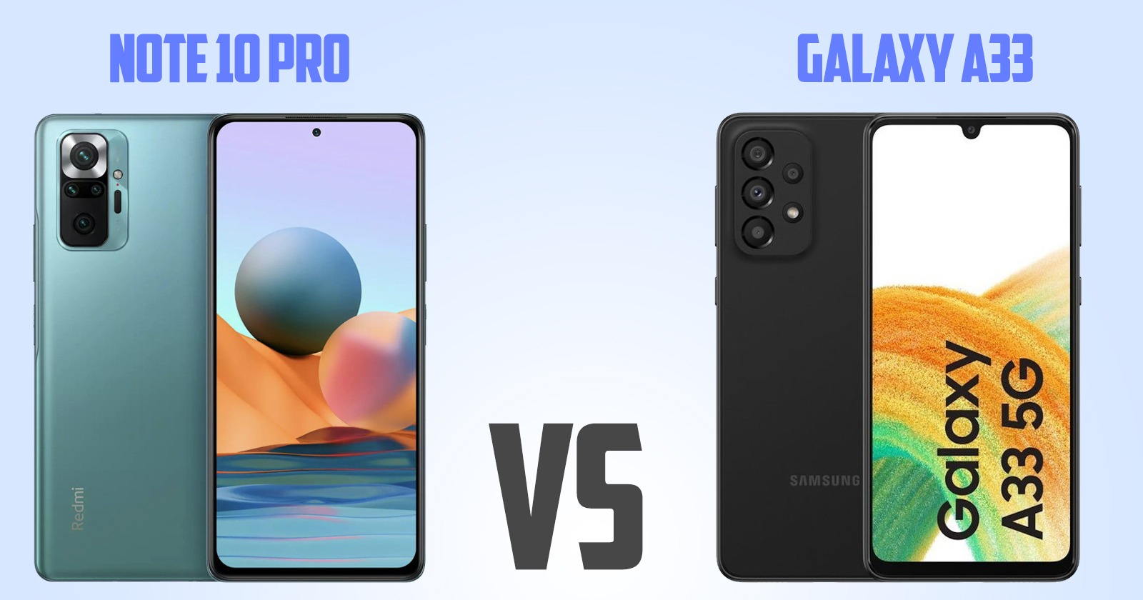 Redmi note 10 pro vs Samsung Galaxy A33