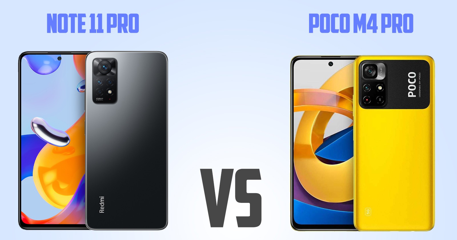 Redmi Note 11 Pro vs Poco M4 Pro