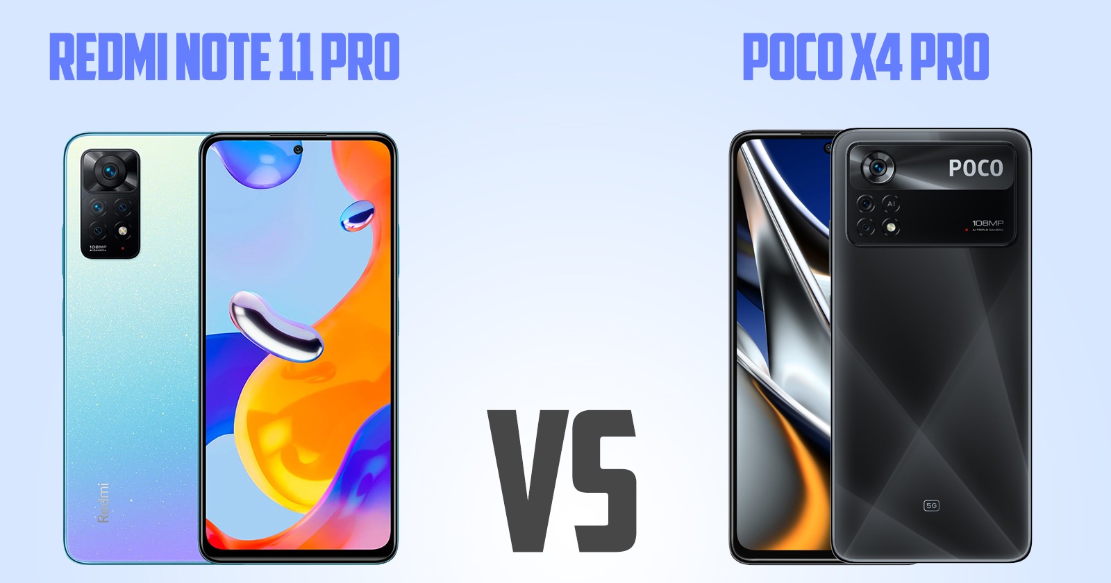 Redmi Note 11 Pro vs Poco X4 Pro