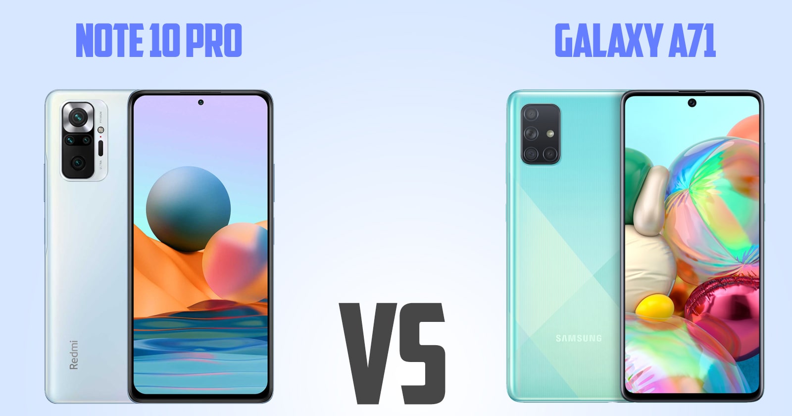 Redmi note 10 pro vs Samsung Galaxy A71