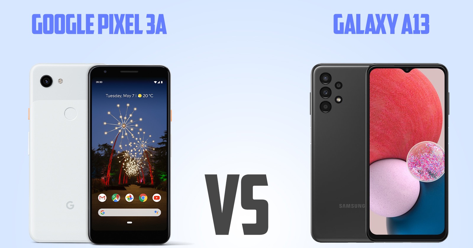 Samsung Galaxy A13 vs Google Pixel 3a [ Full Comparison ]
