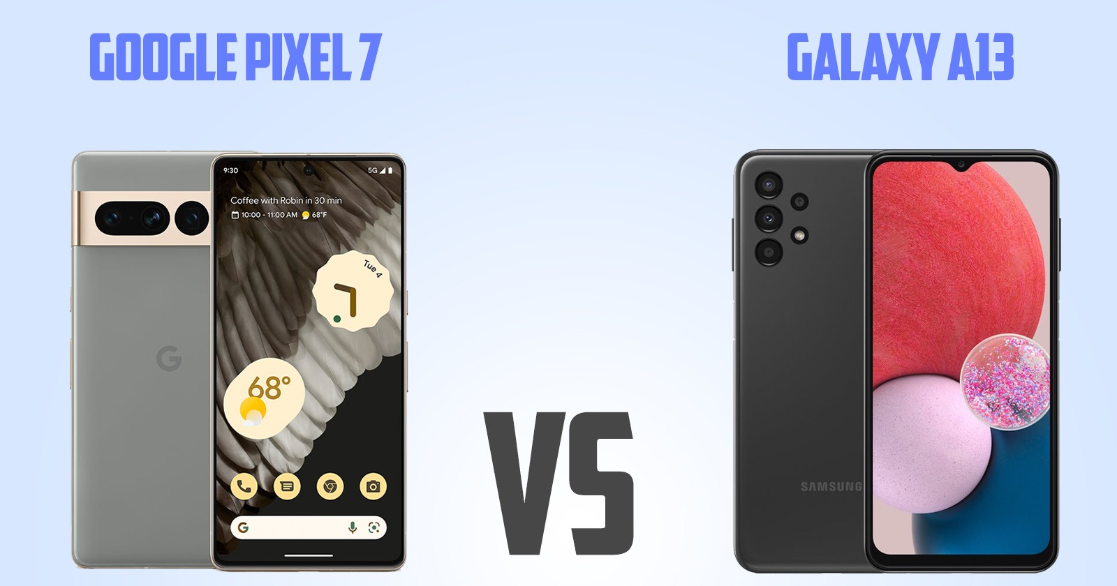 Samsung Galaxy A13 vs Google Pixel 7 [ Full Comparison ]