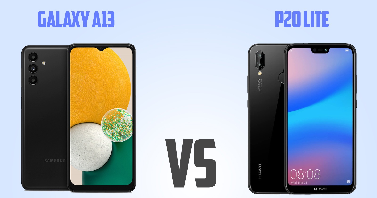 Samsung Galaxy A13 vs Huawei p20 lite