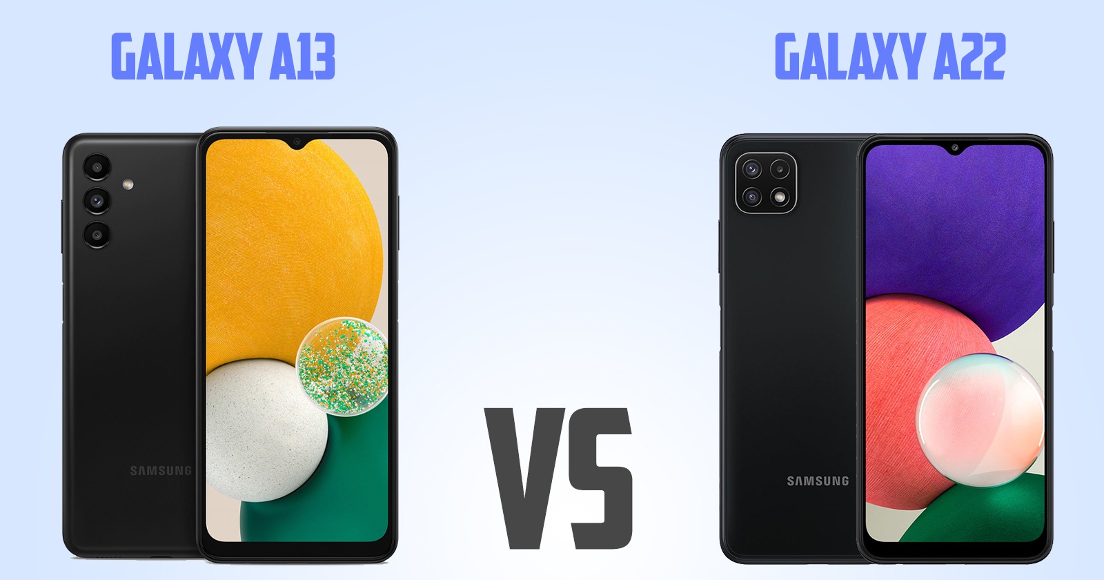 Samsung Galaxy A13 vs Samsung Galaxy A22 5G [ Full Comparison ]