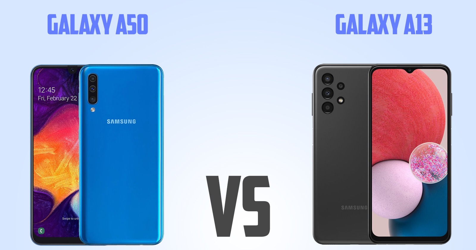 Samsung Galaxy A13 vs Samsung Galaxy A50 [ Full Comparison ]