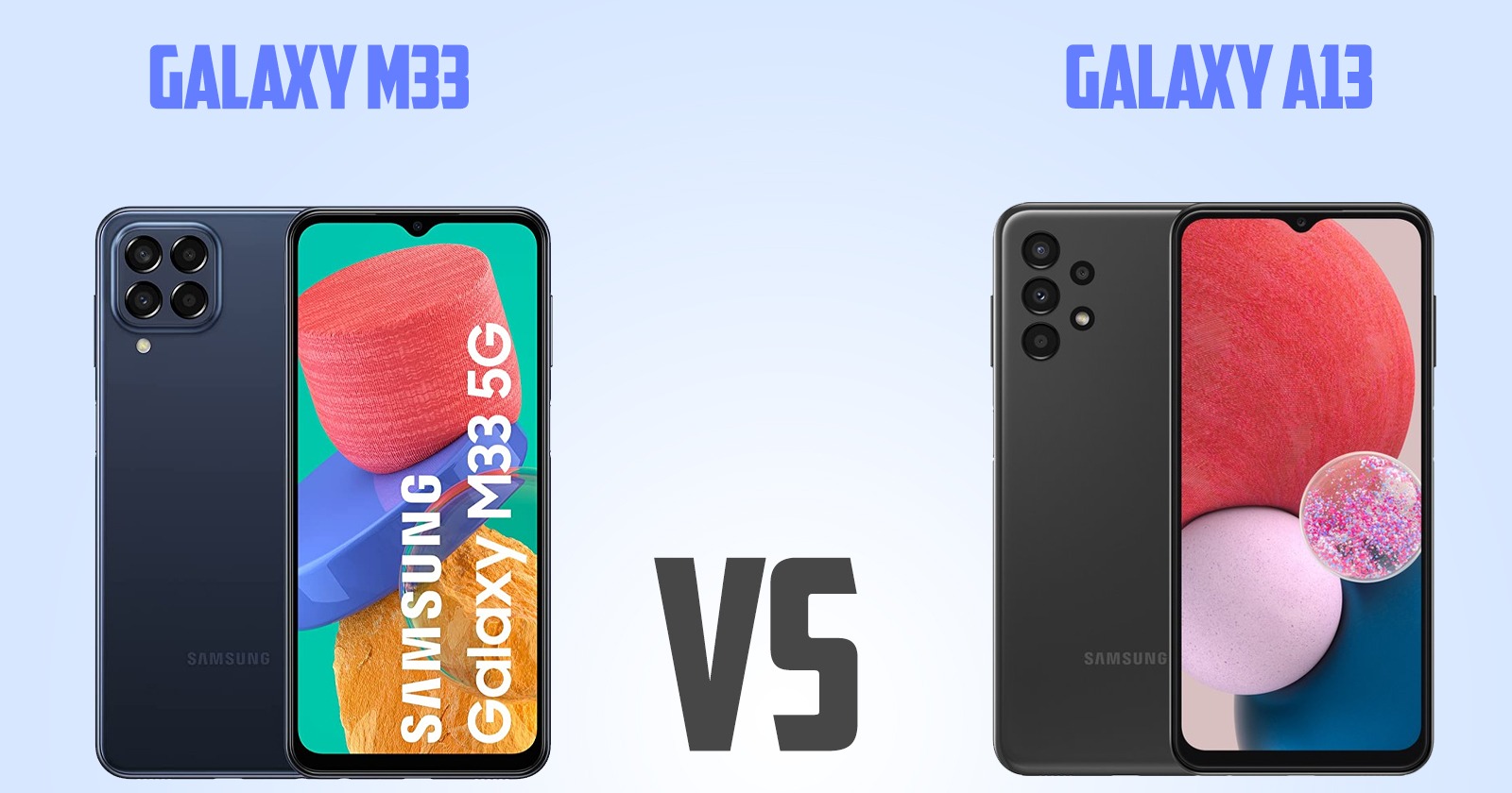 Samsung Galaxy A13 vs Samsung Galaxy M33 [ Full Comparison ]