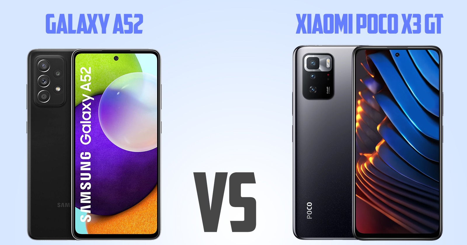 Samsung Galaxy A51 vs Xiaomi Poco X3 GT