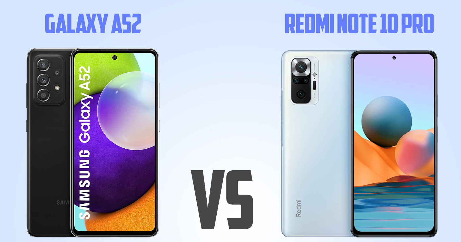 Samsung Galaxy A51 vs redmi note 10 pro