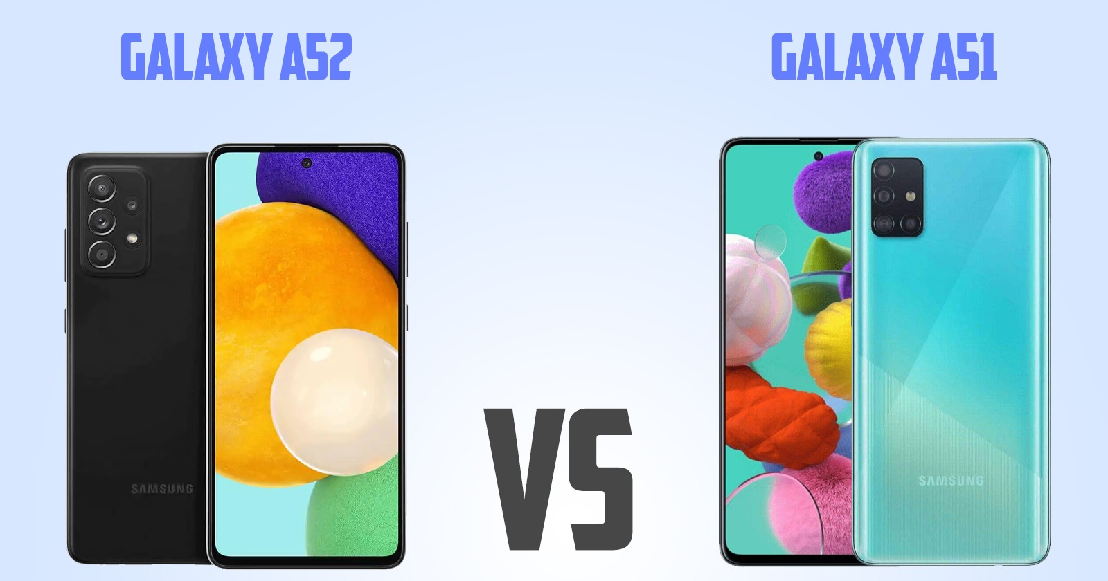Samsung Galaxy A52 vs Samsung Galaxy A51