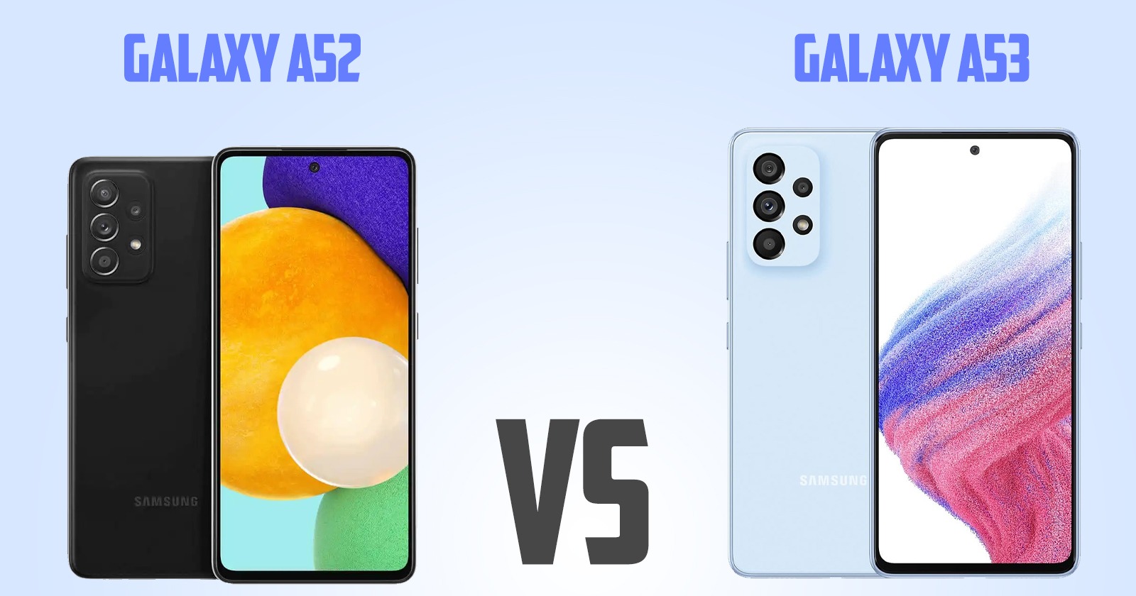 Samsung Galaxy A52 vs Samsung Galaxy A53