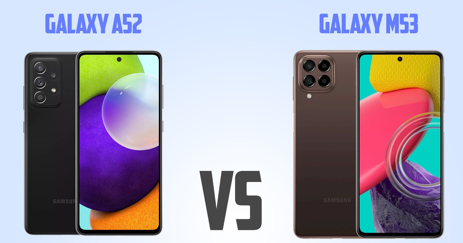 Samsung Galaxy A52 vs Samsung Galaxy M53 [ Full Comparison ]