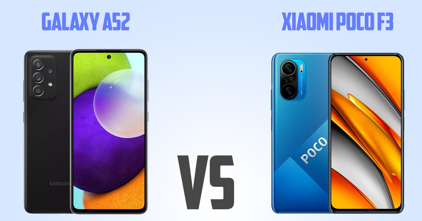 Samsung Galaxy A52 vs Xiaomi Poco F3 [ Full Comparison ]