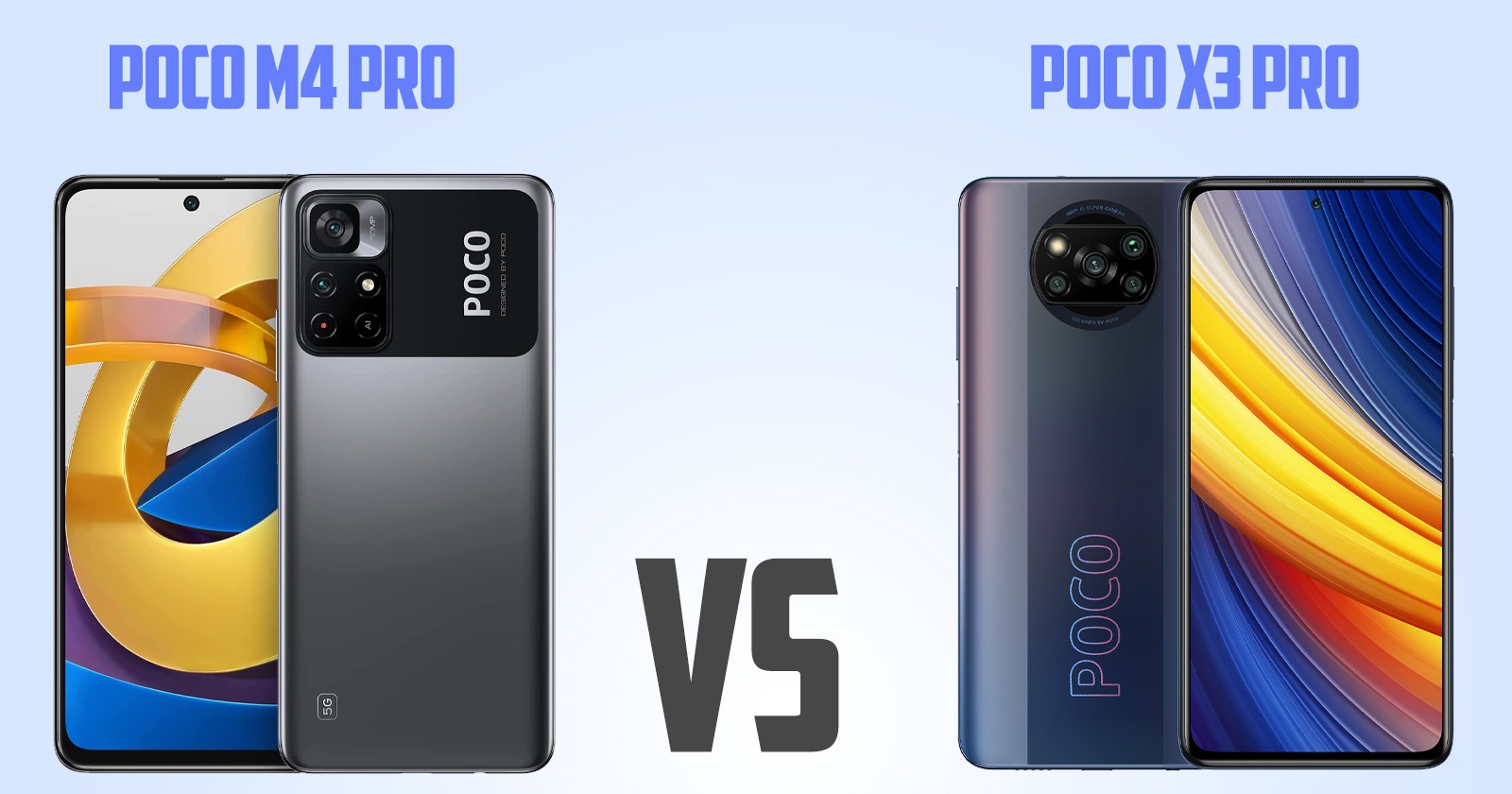 Xiaomi Poco X3 Pro vs Poco M4 Pro