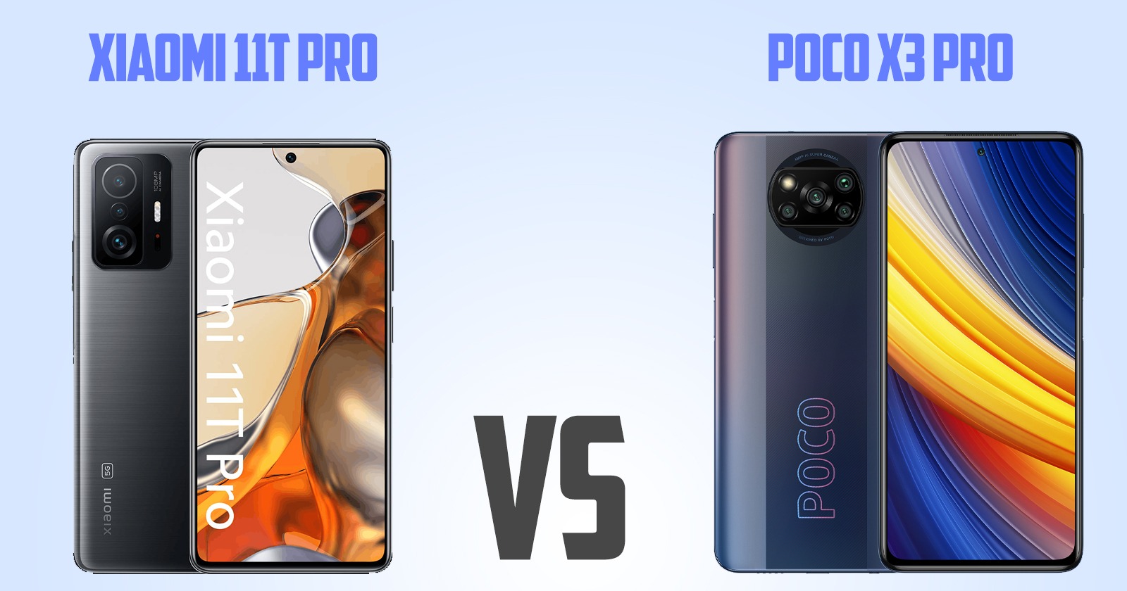 Xiaomi Poco X3 Pro vs Xiaomi 11T Pro