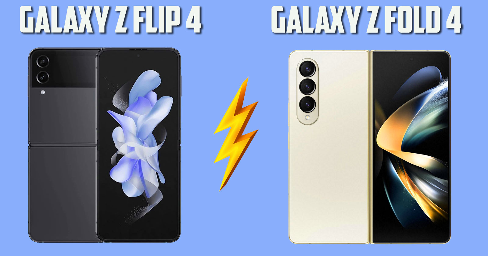 Difference Between Galaxy Z Flip 4 and Galaxy Z Fold 4