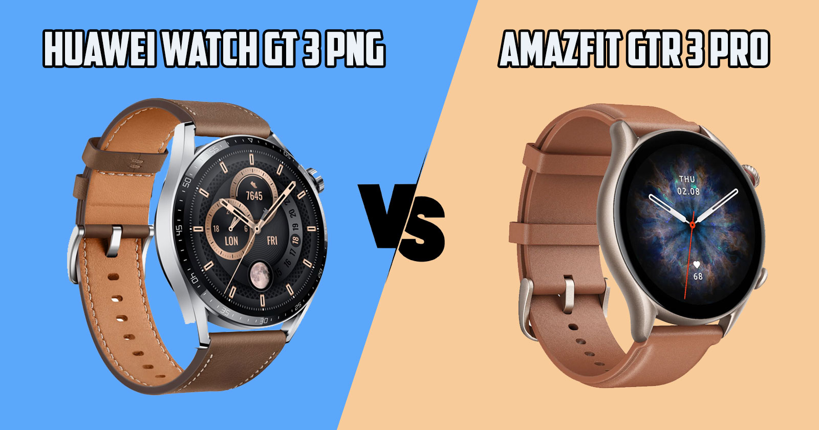 Huawei Watch GT 3 vs Amazfit GTR 3 Pro
