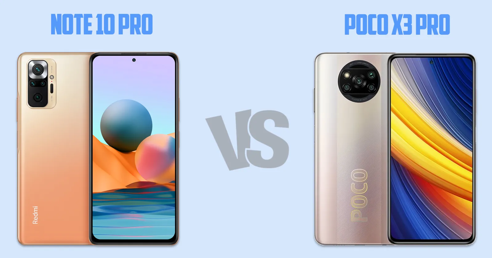 Xiaomi Redmi Note 10 pro vs Xiaomi Poco X3 pro [ Full Comparison ]