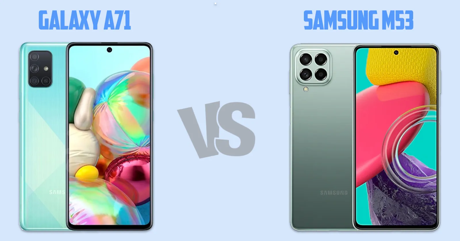 Samsung Galaxy A71 vs Samsung Galaxy M53 [ Full Comparison ]