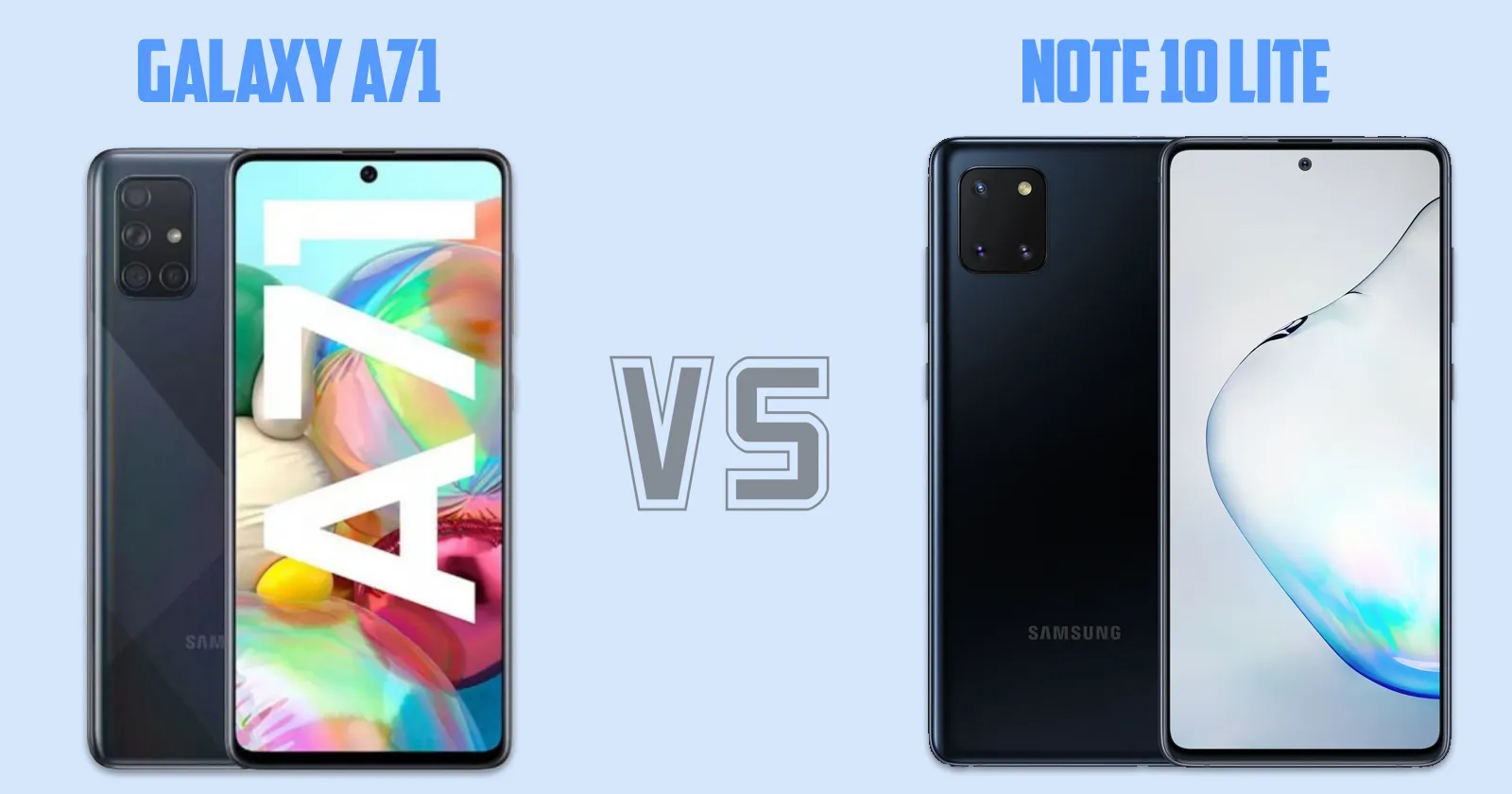 Samsung Galaxy A71 vs Redmi Note 10 Lite[ Full Comparison ]
