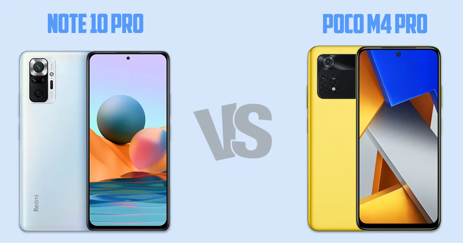 Xiaomi Redmi Note 10 Pro vs Xiaomi Poco M4 Pro [ Full Comparison ]
